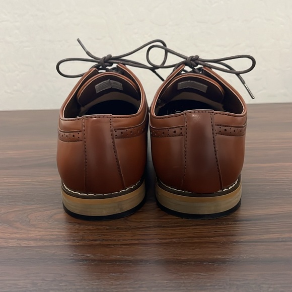 Stacy Adams 6M Dickinson Lace Up Oxfords Men's Dress Workwear Fancy Cognac Shoes - Picture 7 of 7